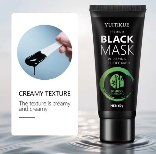 Bamboo Charcoal Blackhead Mask - Tear-off Mask hyaluronic acid, moisturizing and oil control, cleansing