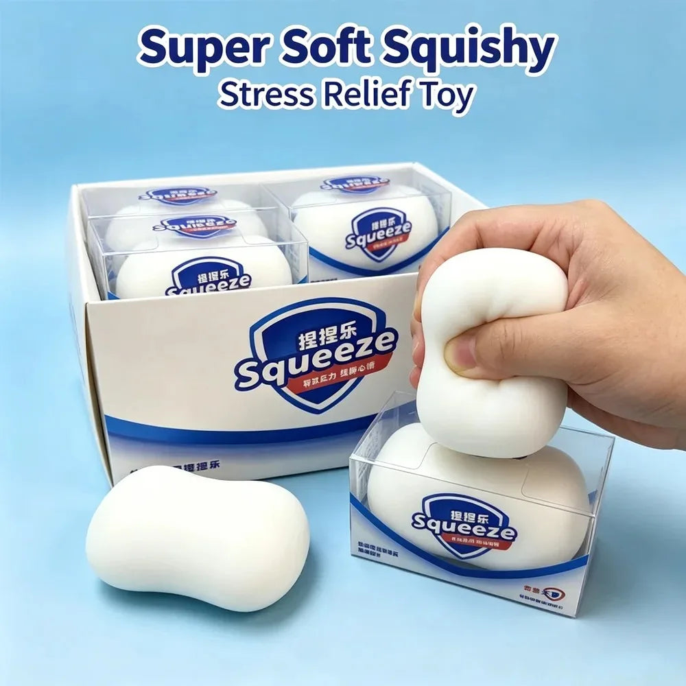 Sensory Simulated Soap Toy, Stress Relief, Slow Compression, Soft, for Children and Adults, Desktop Decoration, Gift